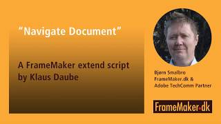 quotNavigate Documentquot An Adobe FrameMaker 2019 Extend Script [upl. by Halle]