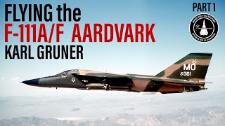 Flying the F111AF Aardvark  Karl Gruner Part 1 [upl. by Aisak926]