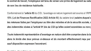 LES AVANTAGES EN NATURE AU GABON  TRAITEMENT FISCAL [upl. by Derrik937]