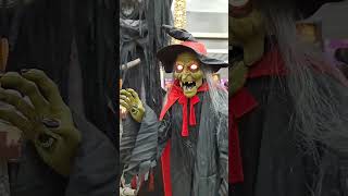 Spellcasting Witch Animatronic at Home Depot [upl. by Waterer]