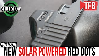 NEW SolarPowered Holosun Pistol Red Dots SHOT Show 2022 [upl. by Eloci]