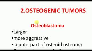 ORTHOPEDICS LECTURES  Tumors  OSTEOBLASTOMA  OSTEOID OSTEOMA [upl. by Yenitirb]