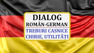 Invata Germana  Dialog roman  germana  Treburi casnice plata utilitatilor si a chiriei [upl. by Hannahoj]