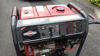 Oil change on generator Briggs and Stratton 800010000 watts [upl. by Harwin]