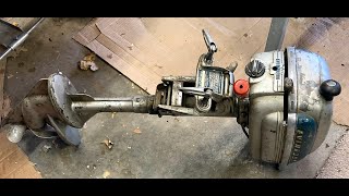 19481951 Evinrude 4425 Sportsman 15hp Gearcase amp Impeller Rebuild Video Part 2 [upl. by Sualokcin789]