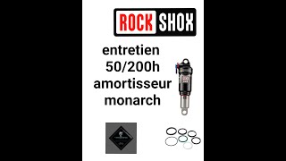 tuto entretien complet amortisseur rockshox monarch 50200HVTTWITHFRIENDSTUTO MECA14 [upl. by Pennie]