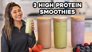 3 High Protein Smoothies I Super Creamy I Low Carb and Keto [upl. by Airtina]