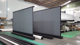 Factory Show  SCREEN PRO Electric Floor Rising Screen [upl. by Oicnevuj432]