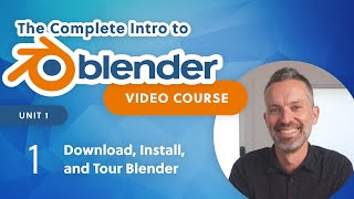 Blender Beginner Tutorial – Download Install amp Tour Blender [upl. by Fleurette609]