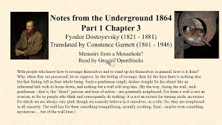 Notes from the Underground P 1 Ch 3 Fyodor Dostoyevsky 1864 [upl. by Lampert354]