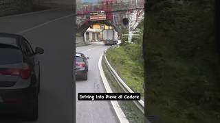 Driving into Pieve di Cadore on the way to Cortina d’Ampezzo [upl. by Alleen]