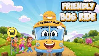 The Friendly Bus Ride 🚌  Fun Kids Song 🎶  Sing Along with Friends 😄 [upl. by Mongeau812]