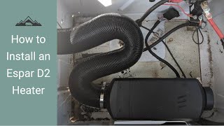 How to Install an Espar D2 Diesel Heater in a T1N Sprinter Van  DIY T1N Sprinter Van Build [upl. by Brit]