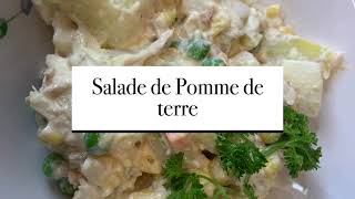 Salade de Pomme de Terre  recette [upl. by Aeneas389]