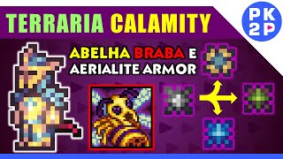 Terraria Calamity ► Upgrade de Espinhos Abelhona MANIACA e Armadura de Aerialite 14 [upl. by Anayra]