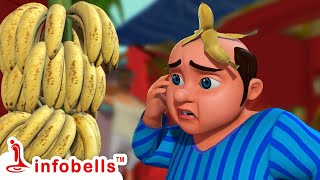 Lalaji ne Kela Khaya  Hindi Rhymes for Children  Infobells [upl. by Deehan805]