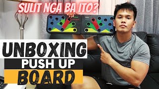 AFFORDABLE PUSH UP BOARD REVIEW  UNBOXING  Sulit nga ba  DenzTV Official [upl. by Leind]