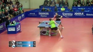 Simon Gauzy vs Jonathan Groth TTBL SELECTED [upl. by Aisel]