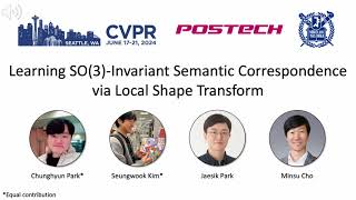 CVPR24 Learning SO3Invariant Semantic Correspondence via Local Shape Transform [upl. by Ennobe]