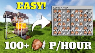 Easy Chicken Farm in Minecraft  Tutorial 120 [upl. by Levon]