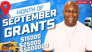 Grants for Month of September 2024 1500 3000 6000 25000 GRANTS amp Startup Grants Apply Now [upl. by Ayyidas778]