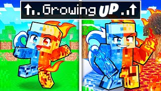 Growing UP as an ELEMENTAL in Minecraft [upl. by Onailimixam]