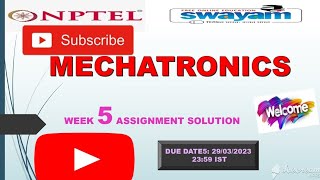 Mechatronics NPTEL week5 assignment5 mechatronics 2024 [upl. by Labanna559]