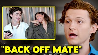 ​​Tom Holland Furiously Reacts To Timothee Chalamet Making A Move On Zendaya [upl. by Yliak]