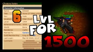 TIBIA HIGH LEVEL BOBEEK 6 LVL FOR 1500 🧙 Daily TIBIA CLIPS  Tibia 2020 005 [upl. by Dich674]