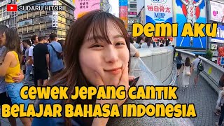 CEWEK JEPANG CANTIK INI BISA BERBAHASA INDONESIA [upl. by Amsirac]