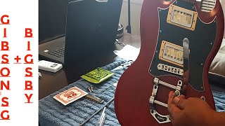 Installing a Bigsby On My Gibson SG [upl. by Furnary]