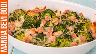 BROCCOLI PROSCIUTTO E MOZZARELLA [upl. by Ieppet848]