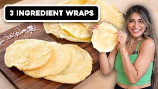 3 Ingredient Wraps Low Carb Weight Loss Friendly [upl. by Yadnil]