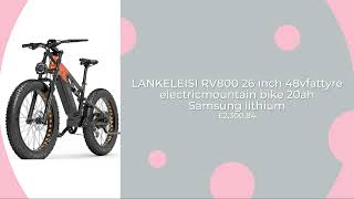 LANKELEISI RV800 HighPerformance Electric Bike with Shimano Gears and Torque [upl. by Arahs]