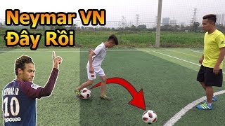 Thử Thách Bóng Đá với Neymar nhí Việt Nam kỹ thuật sút bóng và skills khiến Đỗ Kim Phúc bất ngờ [upl. by Regdor]