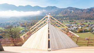 BauUpdate Bereit fürs Dach SunleitnResidenz im Salzkammergut nächster Bauabschnitt 🚧 [upl. by Bowie]