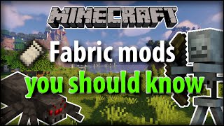 Fabric Mods you should know Minecraft 1165 [upl. by Lavinie34]