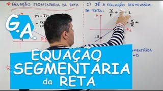 G A EQUAÇÃO SEGMENTÁRIA DA RETA c dedução e exemplos [upl. by Rfinnej]