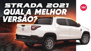 Nova Fiat Strada 2021  DIFERENÇA entre as VERSÕES Freedom x Volcano x Endurance QUAL ESCOLHER 🤔 [upl. by Nodmac91]