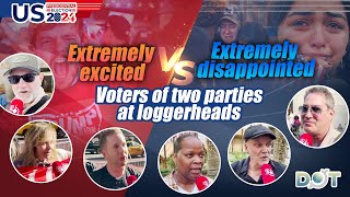 Extremely excited vs extremely disappointed Voters of two parties at loggerheads [upl. by Bautista]