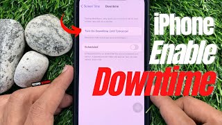 How To Enable Or Disable Downtime On iPhone iOS 15 [upl. by Nnyla]