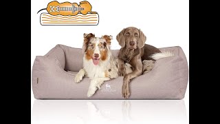 Knuffelwuff Orthopädisches Hundebett Ortho Hundekörbchen Hundesofa Hundekissen Hundekorb Luisa [upl. by Aimal]