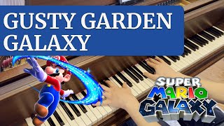 Gusty Garden Galaxy Super Mario Galaxy  Solo Piano Cover [upl. by Lennod]