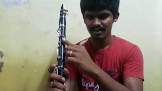 Introduction and basic lesson of clarinet in Tamil how to hold and how to make a first sound [upl. by Yemarej83]