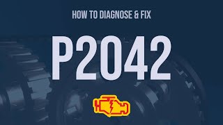 How to Diagnose and Fix P2042 Engine Code  OBD II Trouble Code Explain [upl. by Leiahtan620]