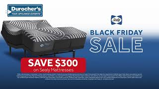 Durochers  Sealy Mattress Black Friday Sale [upl. by Anidal]