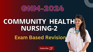 COMMUNITY HEALTH NURSING  2024 Questions  GNM community questions GNM 3rd year  nursingguru [upl. by Susi234]