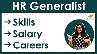 How to become a HR Generalist  Salary  Skills  Career in India [upl. by Manara]