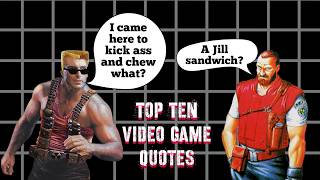 My Top Ten Favourite Video Game Quotes [upl. by Bose]