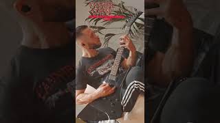 CANNIBAL CORPSE  Sickening Metamorphosis cover shorts cover guitar riff deathmetalchannel [upl. by Easton422]